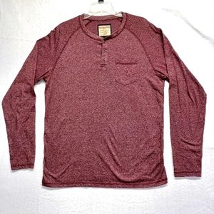 Hudson&Barrow long sleeve Henley shirt Sz XL